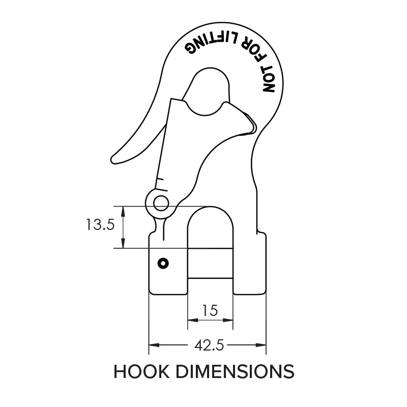 Load image into Gallery viewer, Mawby Hook Trailer Safety Chain Coupling 3.5T 13mm Throat Pair
