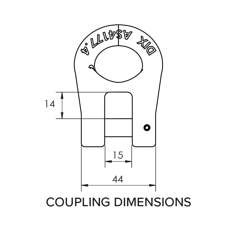 Load image into Gallery viewer, Mawby Hook Trailer Safety Chain Coupling 3.5T 13mm Throat Pair
