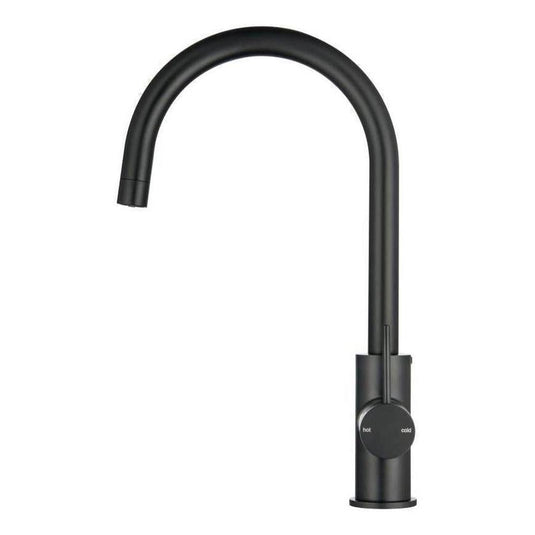 Mica 3-Way Filter Gooseneck Kitchen Tap Sink Mixer Black