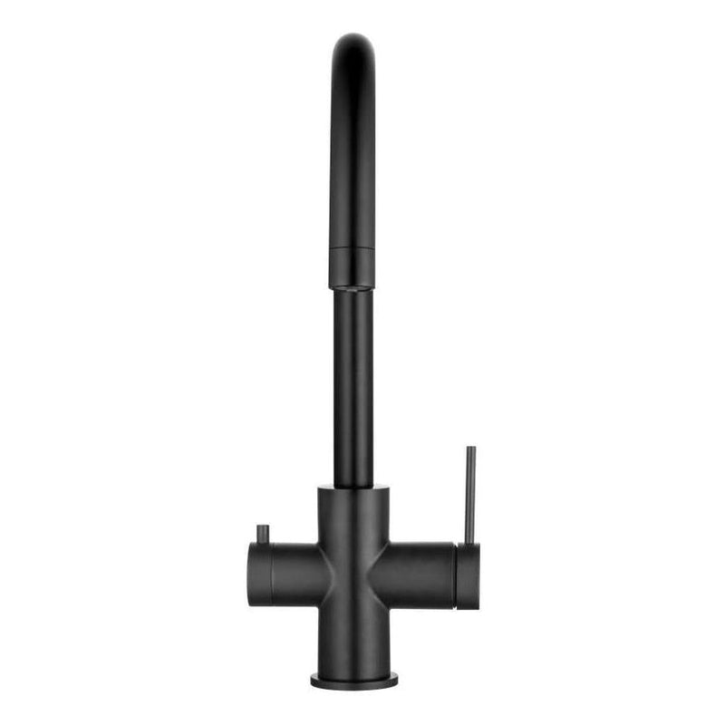 Load image into Gallery viewer, Mica 3-Way Filter Gooseneck Kitchen Tap Sink Mixer Black
