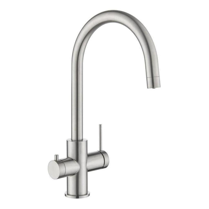 Load image into Gallery viewer, Mica 3-Way Filter Gooseneck Kitchen Tap Sink Mixer Brushed Nickel
