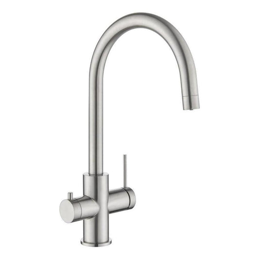 Mica 3-Way Filter Gooseneck Kitchen Tap Sink Mixer Brushed Nickel