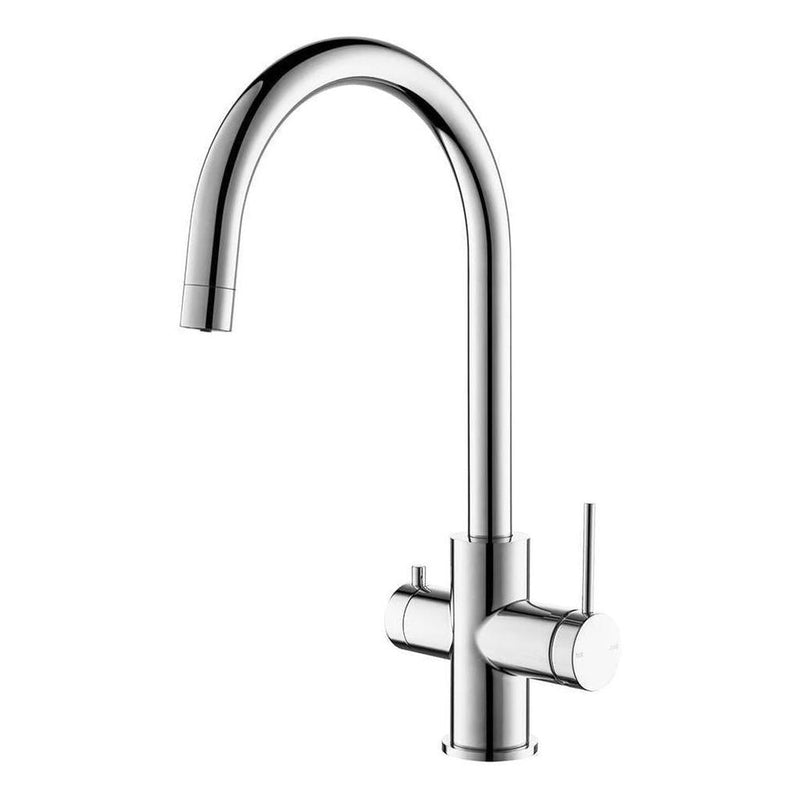 Load image into Gallery viewer, Mica 3-Way Filter Gooseneck Kitchen Tap Sink Mixer Chrome

