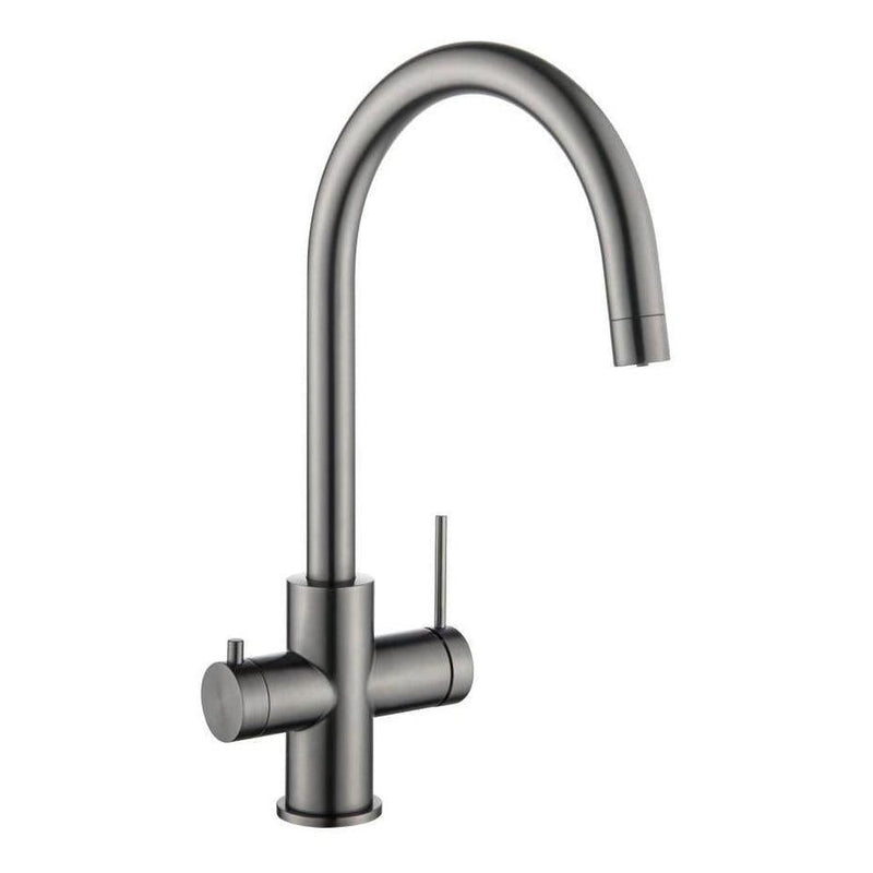 Load image into Gallery viewer, Mica 3-Way Filter Gooseneck Kitchen Tap Sink Mixer Gun Metal
