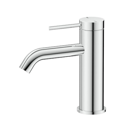 Mica Basin Sink Tap Mixer Curved Spout Chrome