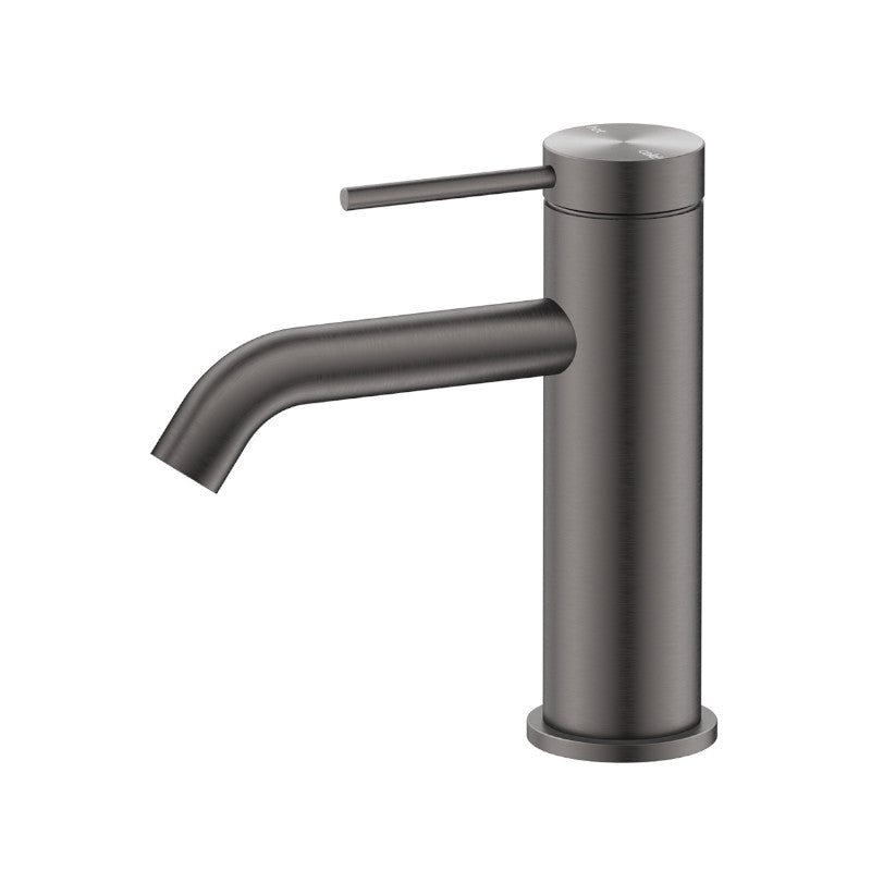 Load image into Gallery viewer, Mica Basin Sink Tap Mixer Curved Spout Gun Metal
