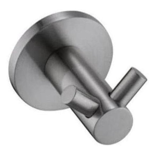 Mica Double Robe Hook Brushed Nickel