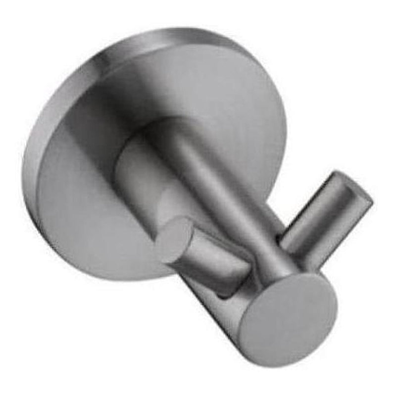 Load image into Gallery viewer, Mica Double Robe Hook Brushed Nickel
