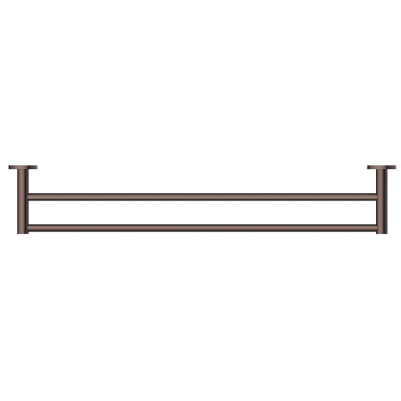 Load image into Gallery viewer, Mica Double Towel Rail 600mm Dusk Bronze
