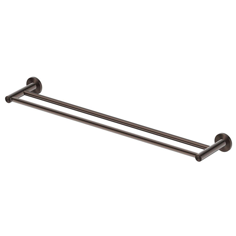 Load image into Gallery viewer, Mica Double Towel Rail 600mm Dusk Bronze
