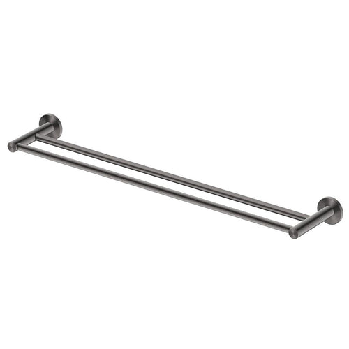 Mica Double Towel Rail 600mm Gunmetal