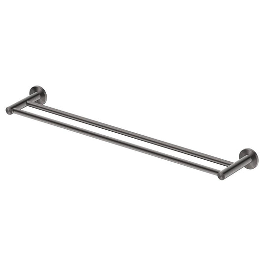 Mica Double Towel Rail 600mm Gunmetal