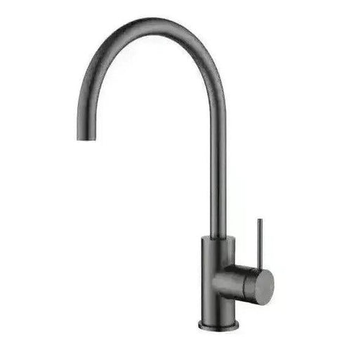 Mica Gooseneck Kitchen Tap Sink Mixer Gunmetal