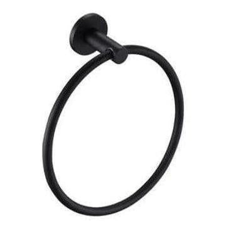 Load image into Gallery viewer, Mica Round Hand Towel Ring Black

