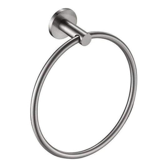 Mica Round Hand Towel Ring Brushed Nickel