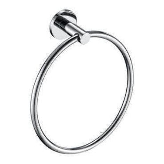 Mica Round Hand Towel Ring Chrome