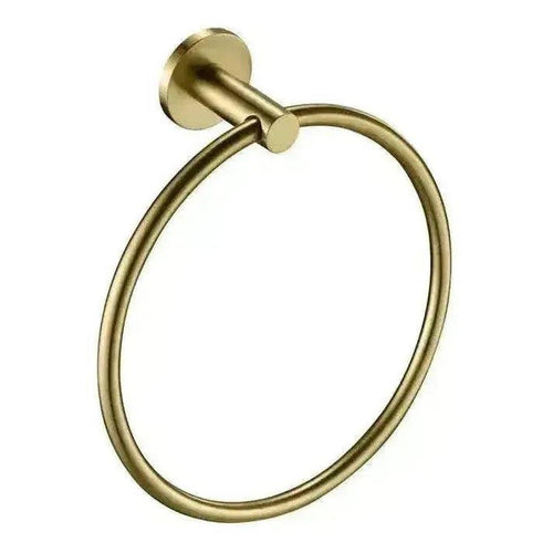 Mica Round Hand Towel Ring French Gold