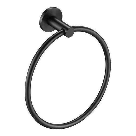 Mica Round Hand Towel Ring Gunmetal