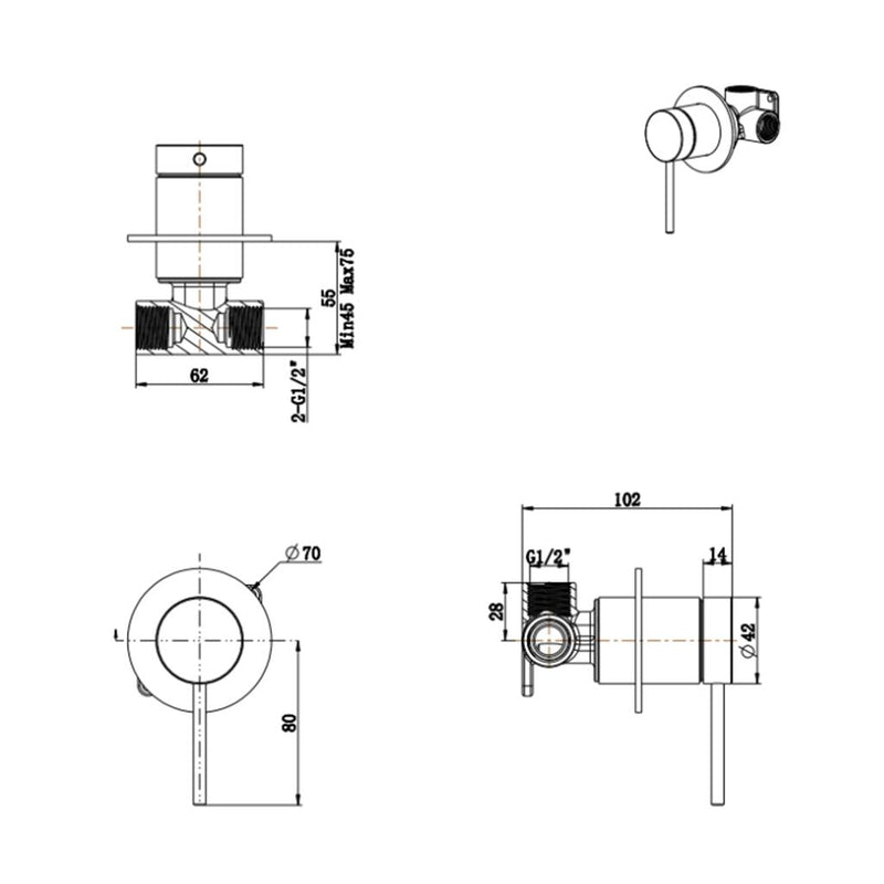 Load image into Gallery viewer, Mica Shower / Wall Tap Mixer - Trim Kit Chrome
