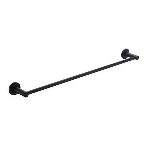 Mica Single Rail Towel Rack 600mm Black