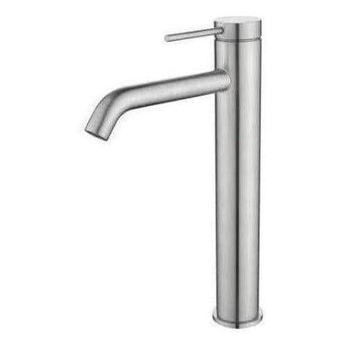 Mica Tall Basin Sink Tap Mixer Curved Spout Chrome