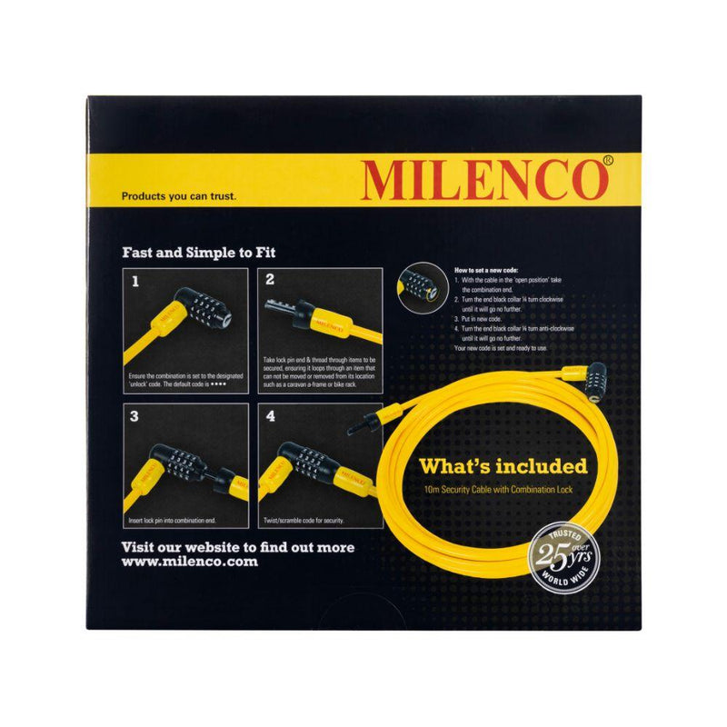 Load image into Gallery viewer, Milenco 10m Security Cable &amp; Lock

