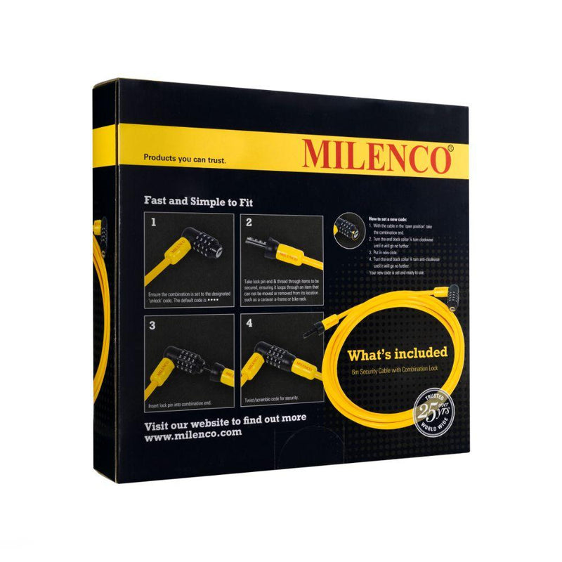 Load image into Gallery viewer, Milenco 6m Security Cable &amp; Lock
