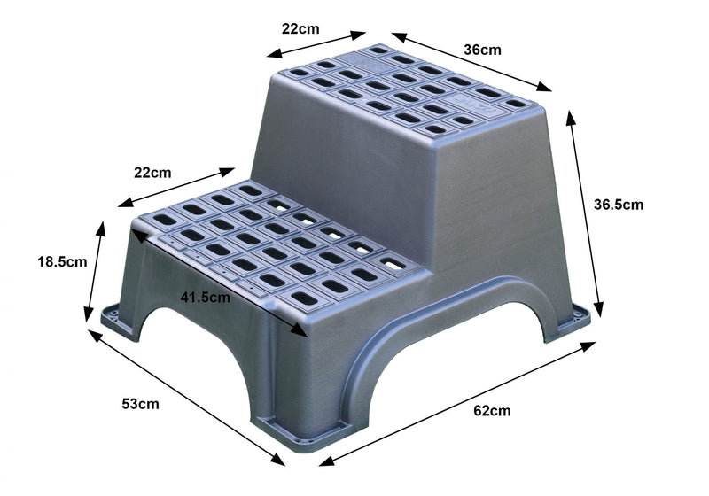 Load image into Gallery viewer, Milenco Caravn Double Plastic Step
