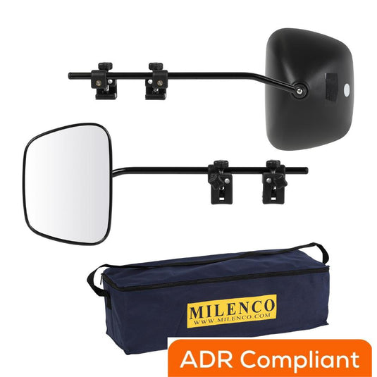 Milenco Grand Aero 4 Wide Towing Mirror Convex Pair