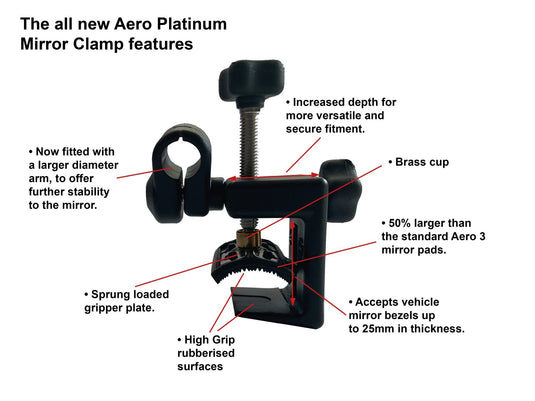 Milenco Platinum Grand Aero Towing Mirror Twin Pack