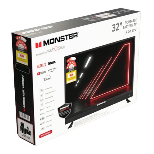 Load image into Gallery viewer, Monster 32 Inch 81 cm Smart LED TV Full HD Inc Inbuilt Battery
