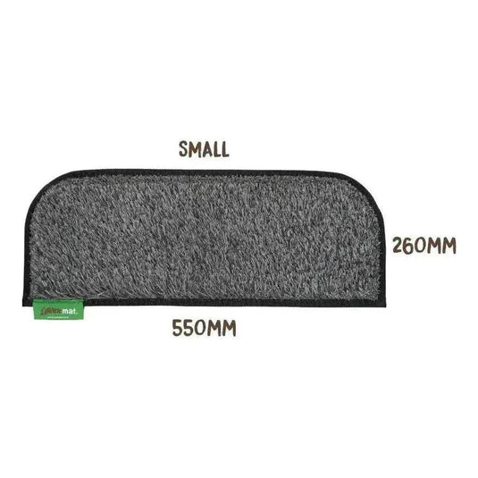 Muk Mat Rounded Caravan Step Small Mat 26cm x 55cm Dark Grey