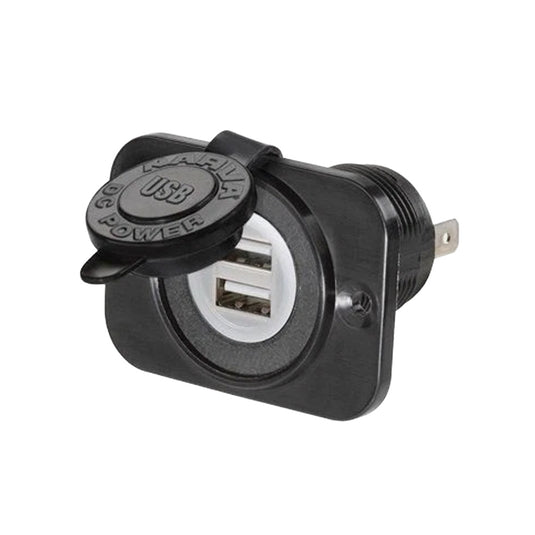 Narva Dual USB Single Flush Mount Socket