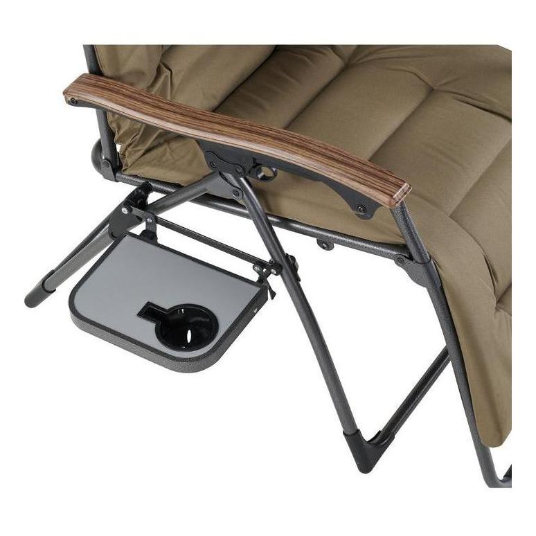 Load image into Gallery viewer, OZTRAIL BRAMPTON Sun Lounge Chair With Side Table &amp; Drink Holder 150 kg
