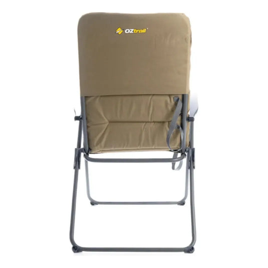OZTRAIL Coolum 5 Position Recliner Chair Inc Drink Holder