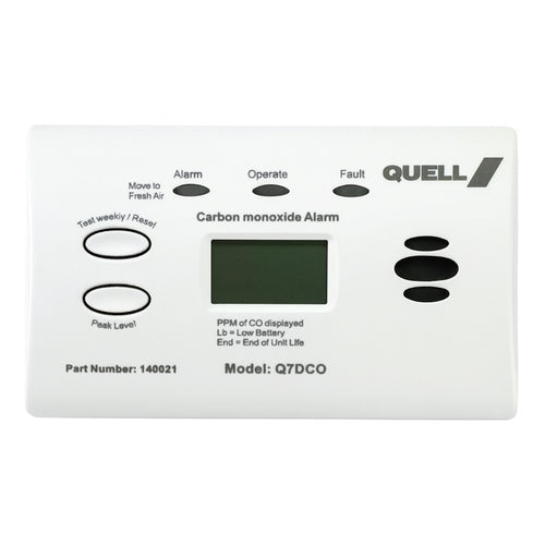 Quell Carbon Monoxide Digital Display Detector Alarm