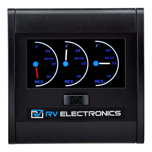 RV Electronics Standard Triple LCD Water Tank Gauge Display