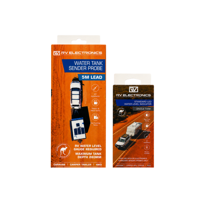 Load image into Gallery viewer, RV Electronics LED Single Tank Water Level Indicator Gauge Inc 5m Sender Probe
