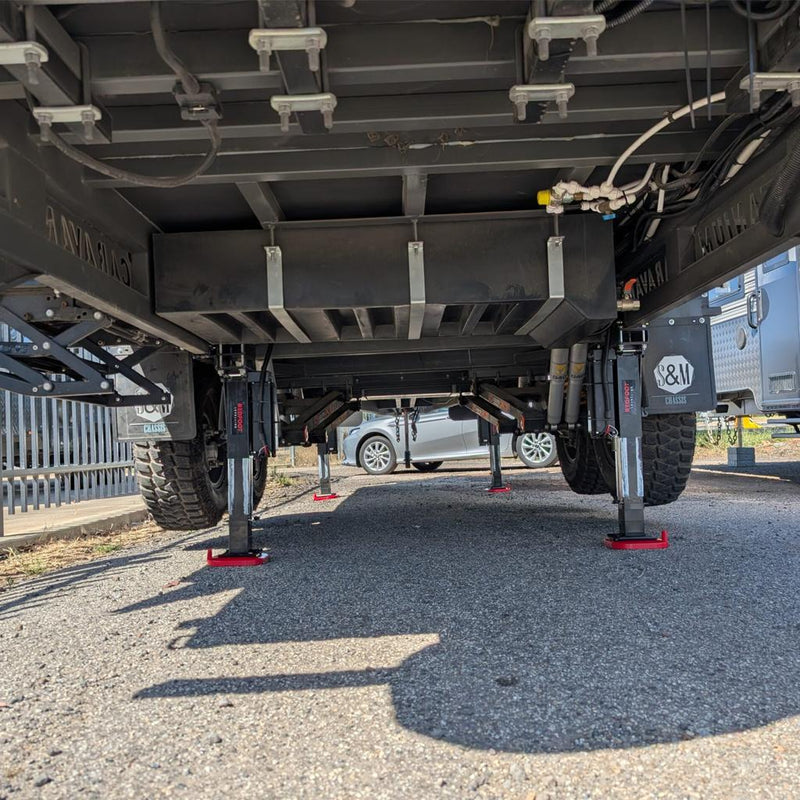 Load image into Gallery viewer, Redfoot Electric Auto lift Auto Levelling Drop Down Leg System Standard
