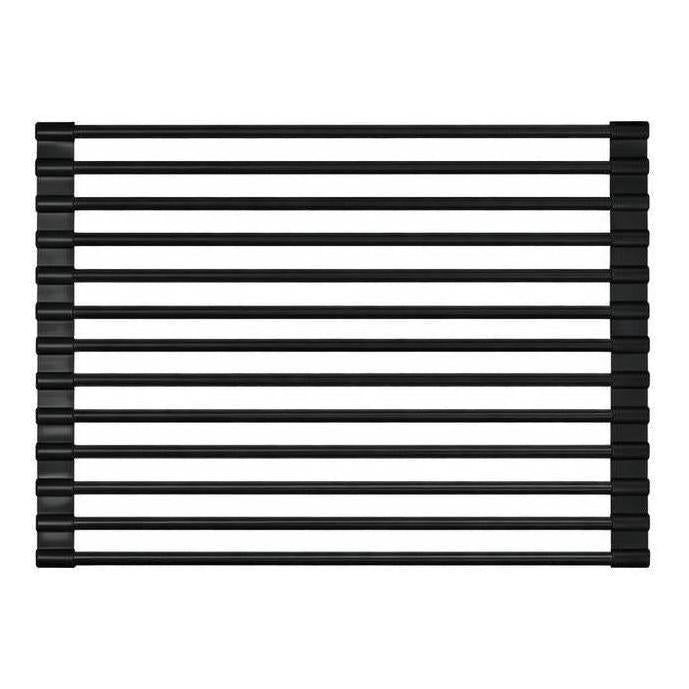 Load image into Gallery viewer, Roll Up Foldable Dish Drying Rack 330 x 425mm - Matte Black
