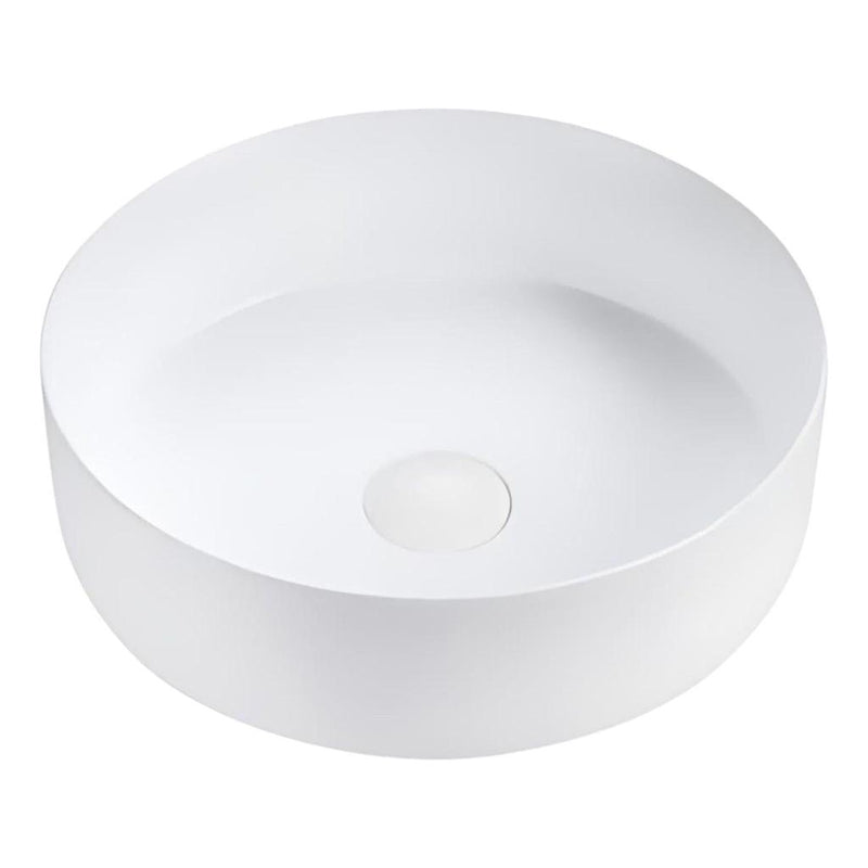 Load image into Gallery viewer, Rotonda Ceramic Basin Sink Round 360 x 120mm Matt White
