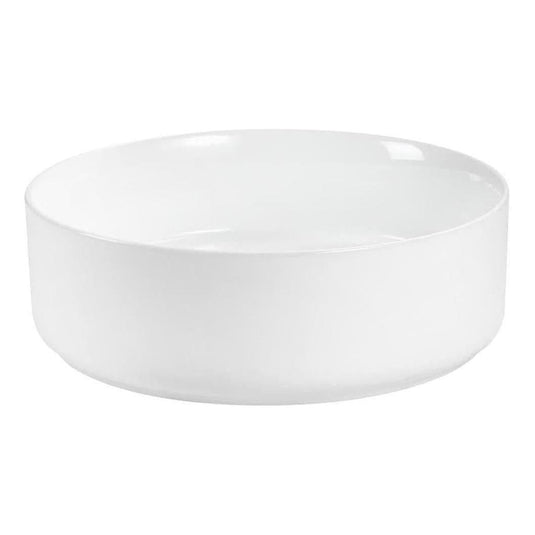 Rotonda Ceramic Basin Sink Round 360 x 120mm White