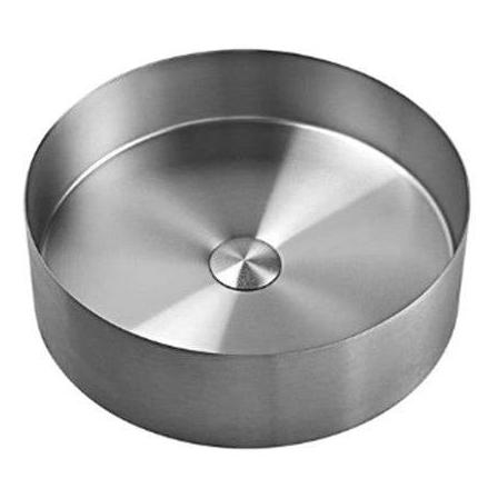 Round Single Bowl Sink Basin 320mm - Stainless Steel Gun Metal Including Waste