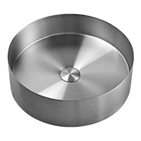 Round Single Bowl Sink Basin 360mm - Stainless Steel Gun Metal Including Waste