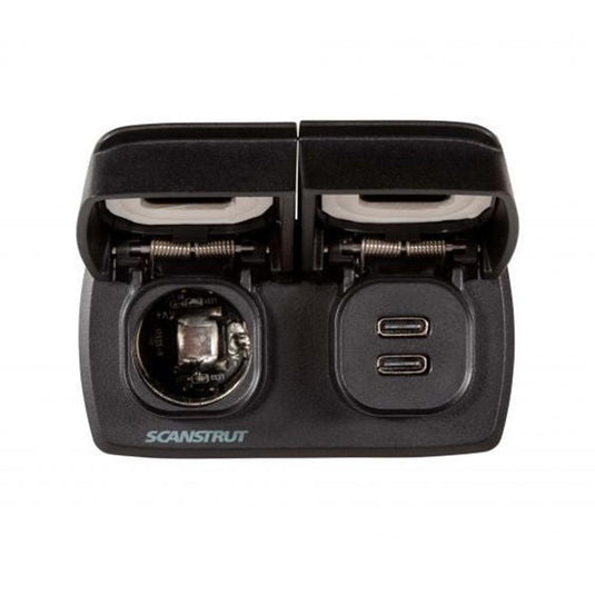 Scanstrut 12V Flip Pro Power Socket and Dual USB-C Charger Socket