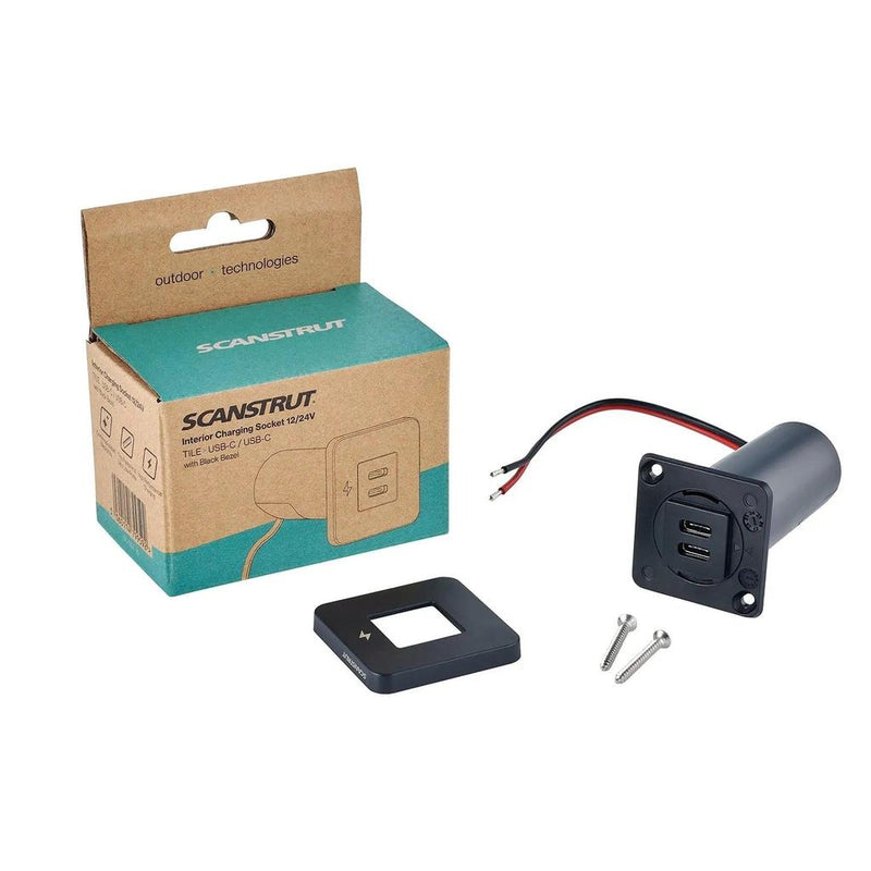 Load image into Gallery viewer, Scanstrut 12V Interior Dual USB-C Charger Socket

