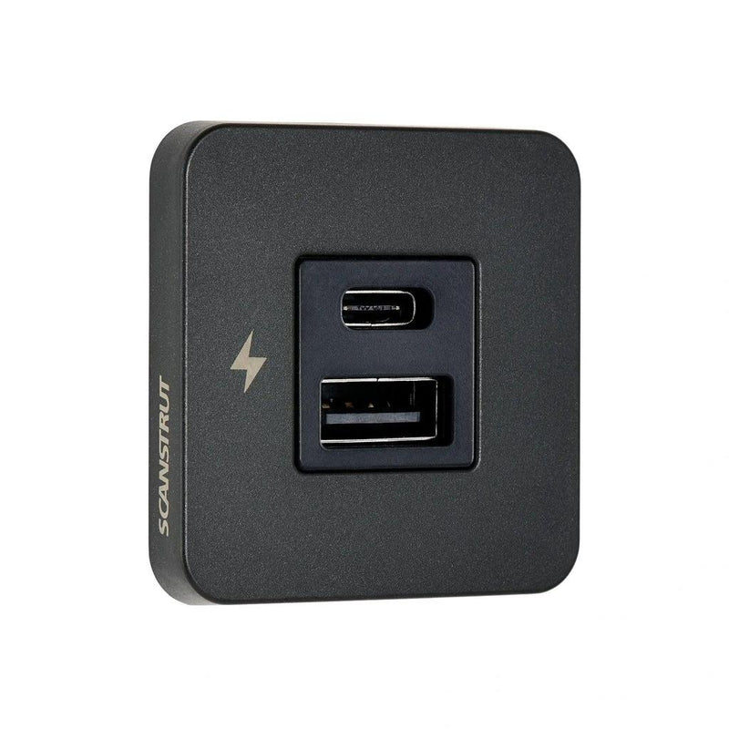 Load image into Gallery viewer, Scanstrut 12V Interior Dual USB/USB-C Charger Socket
