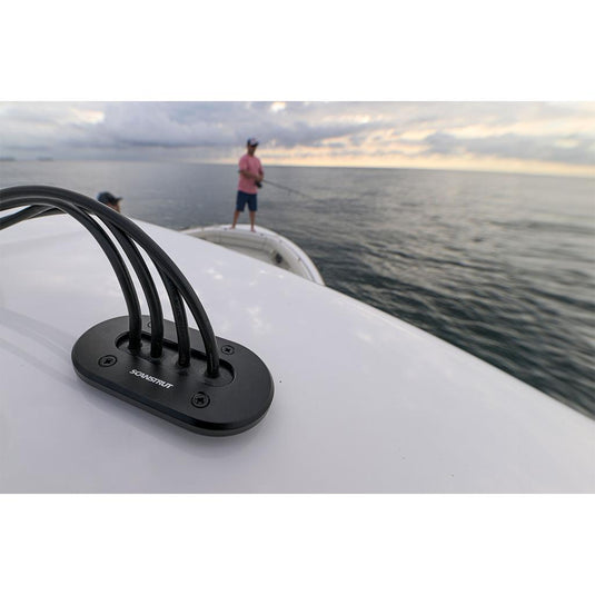 Scanstrut Low Profile Multi Entry Cable Seal Suits 2 - 15mm Cable Aluminium Black
