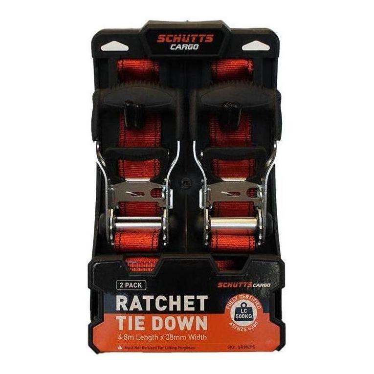Schutts Quick Release Ratchet Tie Down 25mm x 3m x 2 Pack – Caravan and ...