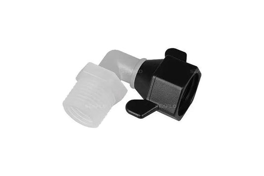 Seaflo 1/2" NPT x 12" NPT 90° Elbow Barb Pump Fitting